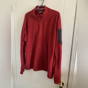 Eddie Bauer Fleece Sweater Red XL
